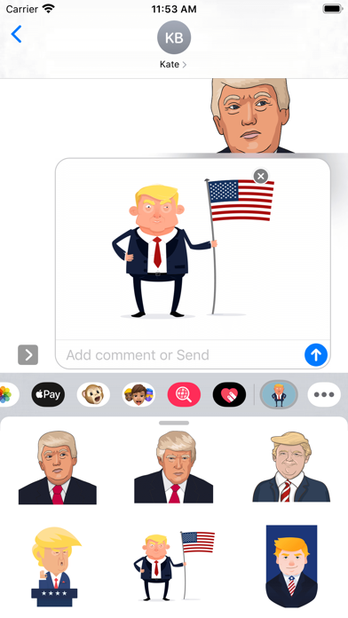 Donald Trump Emotions Stickers screenshot 2