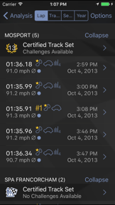 Harry's LapTimer Rookie screenshot