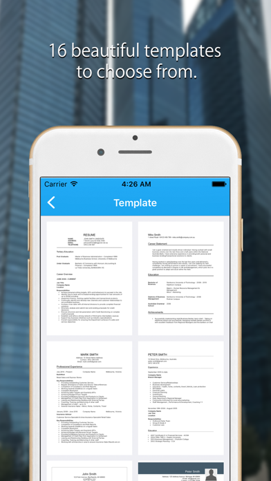 Resume Builder · CV Maker app Screenshot