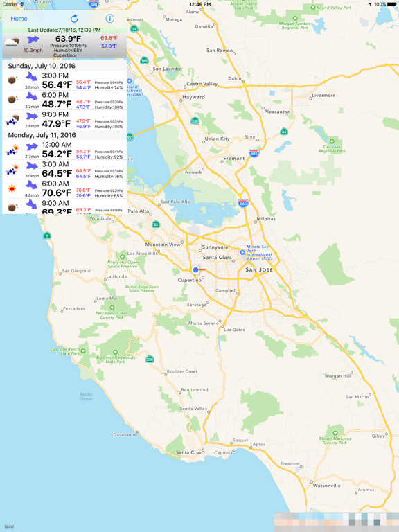Screenshot #4 pour Weather on Map