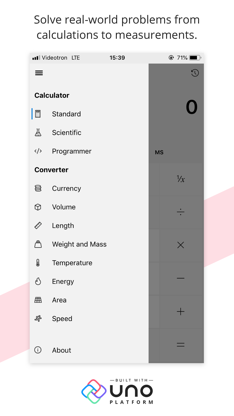 Uno Calculator screenshot 1