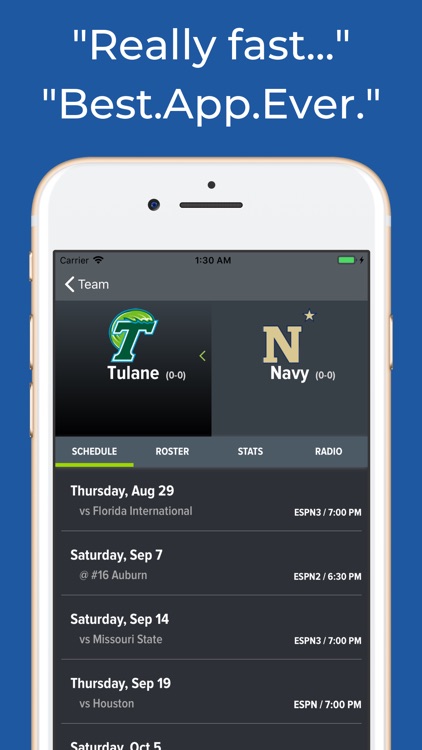 Navy Football Schedules screenshot-8