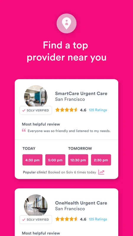 Solv: Easy Same-Day Healthcare screenshot 3 of 8
