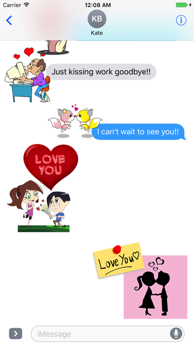 Screenshot #2 pour Sticker Fun with Love
