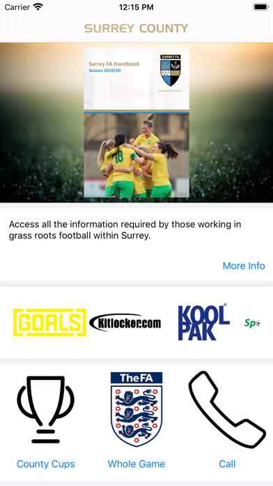 Screenshot #1 pour Surrey FA