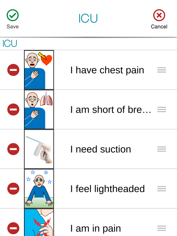 SmallTalk Intensive Care iPad screenshot 4 - Medical app