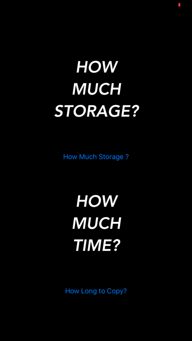 How Much Time How Much Storage screenshot 2