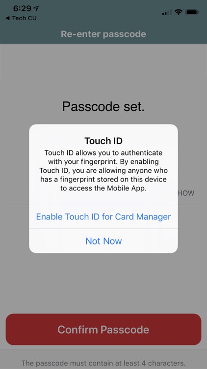Tech CU Card Manager