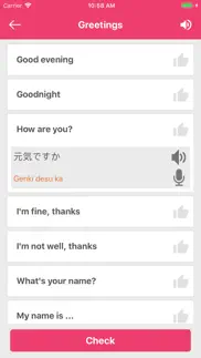 learn japanese - translator iphone screenshot 2