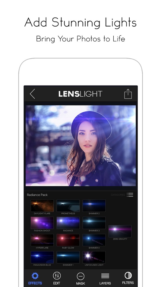 #3. LensLight Visual Effects (iOS) Podle: James Grote