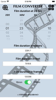 Cine Calculator screenshot 2