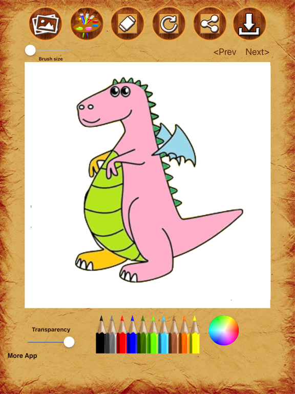 Screenshot #5 pour Dragon Coloring Drawing Book