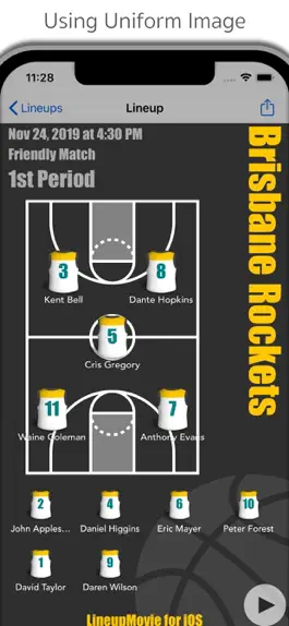Game screenshot LineupMovie for Basketball hack