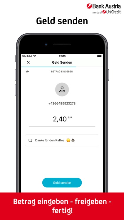 Bank Austria Mobile Geldbörse screenshot-3