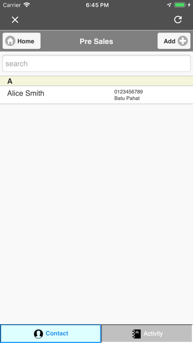 App screenshot