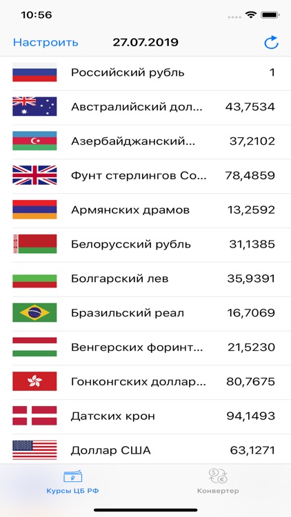 Exchange rate tracker