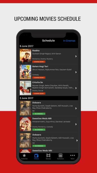 IndiaTVShowz - Bollywood App Screenshot