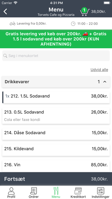 Screenshot #2 pour Torvets Cafe og Pizzeria