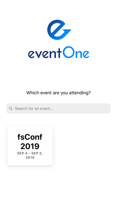 eventOne: Mobile Event App Screenshot
