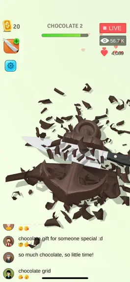 Game screenshot Chocolate Cutting Art apk