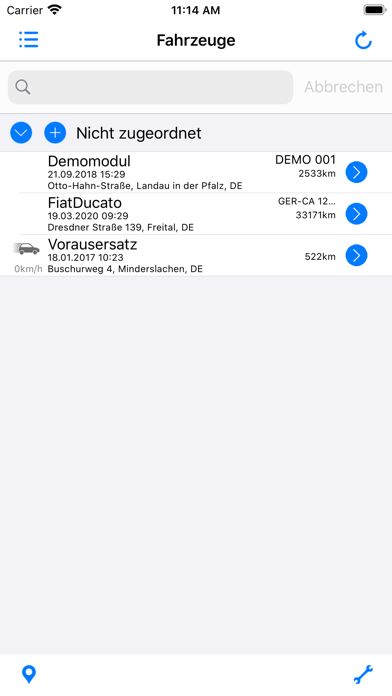 Caratec Locate Screenshot