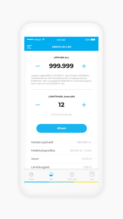 Netgíró Screenshot