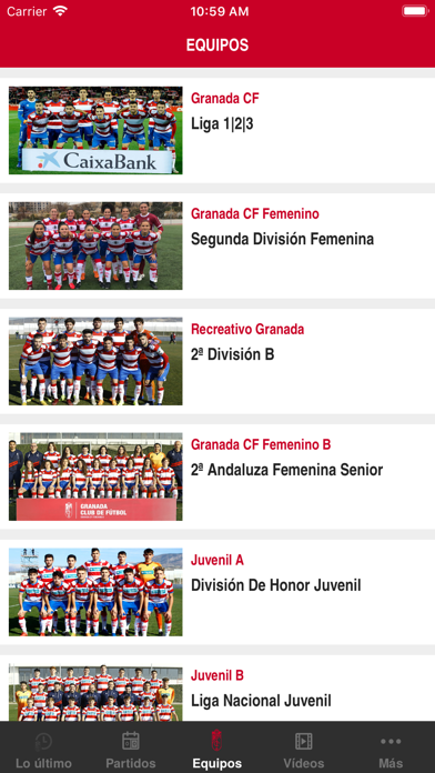 Granada Club de Fútbol Screenshot