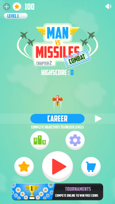 Man Vs. Missiles: Combat screenshot 1