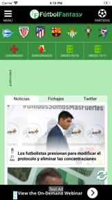 FútbolFantasy screenshot