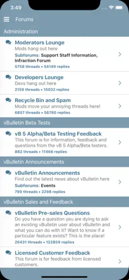 Game screenshot vBulletin Community Forum apk