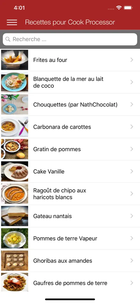 Recettes Cook