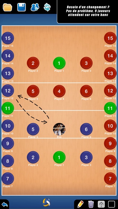 Screenshot #2 pour Planche Tactique: Volley