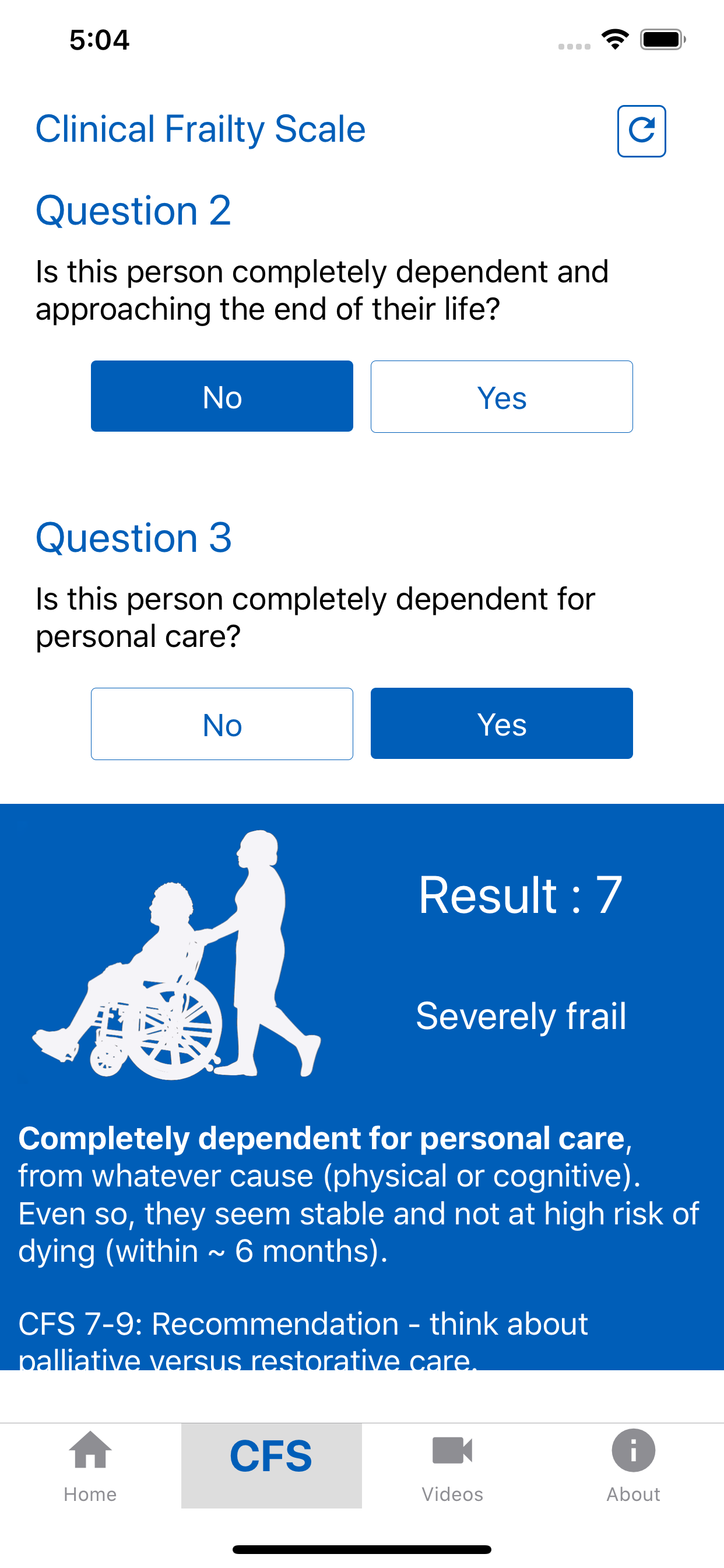 Clinical Frailty Scale (CFS)