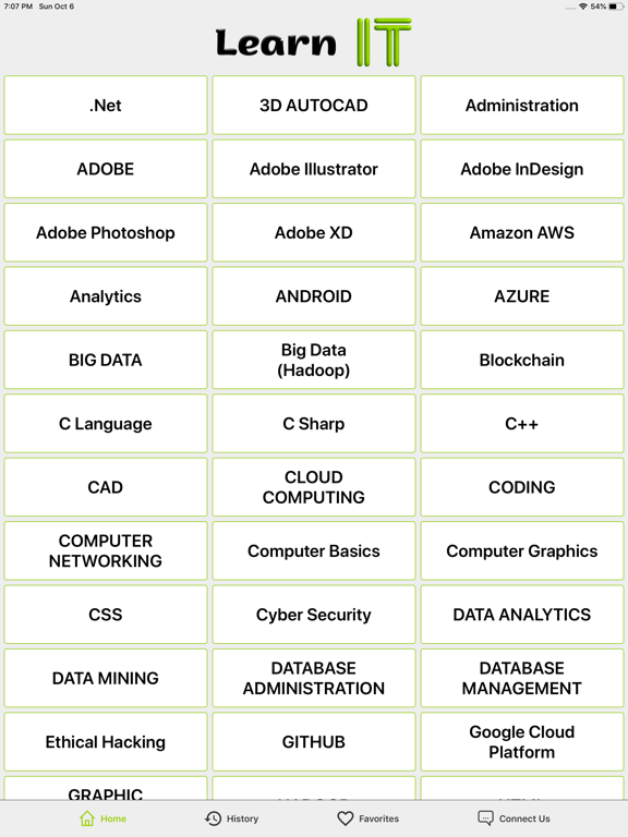 Learn Information Technology iPad screenshot 1 - Education app