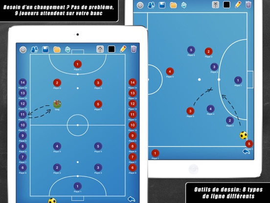 Screenshot #5 pour Planche Tactique: Futsal