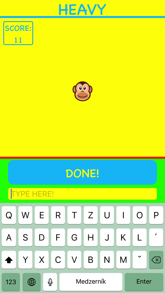 #3. Monkey Typer (iOS) 由: Martin Mikusovic