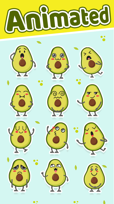 Screenshot #2 pour Avocado: Animated Stickers