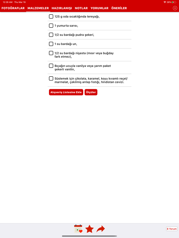 Tarif Küpü - Yemek Tarifleri iPad screenshot 5 - Food & Drink app