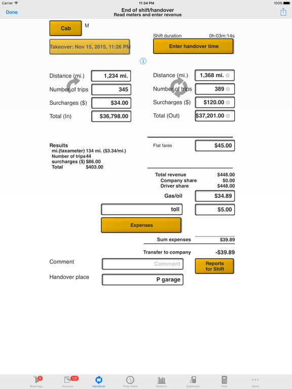 Screenshot #6 pour Taxi Data Manager - Driver App