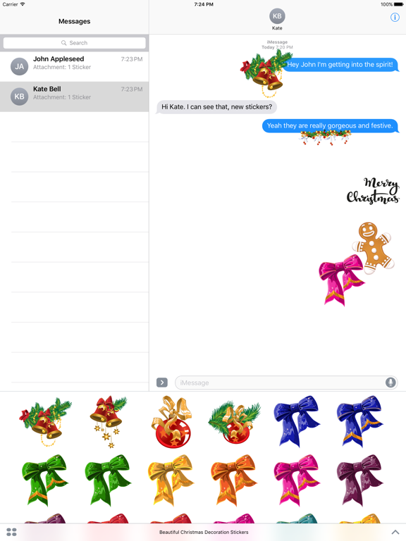 Screenshot #4 pour Beautiful Christmas Stickers