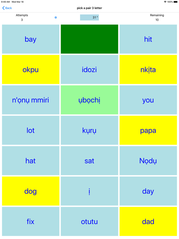 Screenshot #5 pour PickAPair Igbo - English
