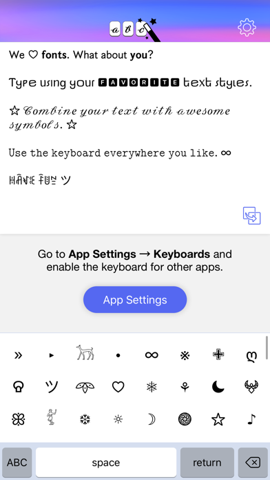 Screenshot #3 pour Text Designer Keyboard