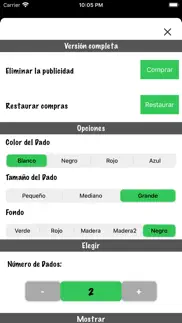 dados - juegos con dados iphone capturas de pantalla 3
