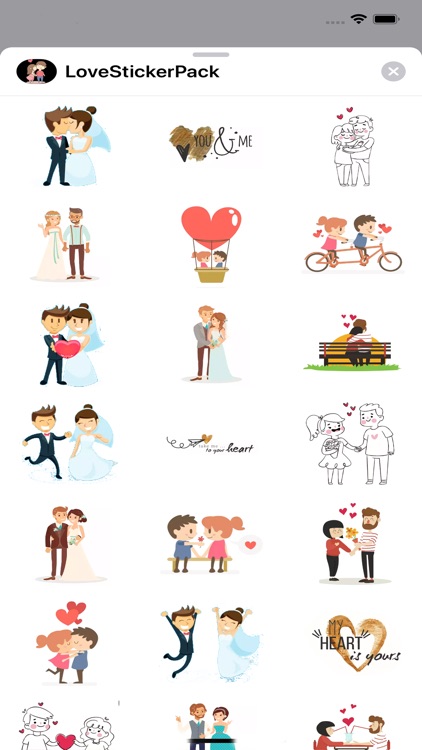 Love Stickers Pack for Texting
