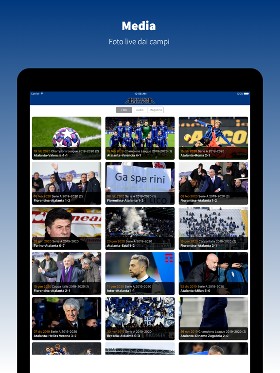 TuttoAtalanta.com iPad screenshot 5 - Sports app