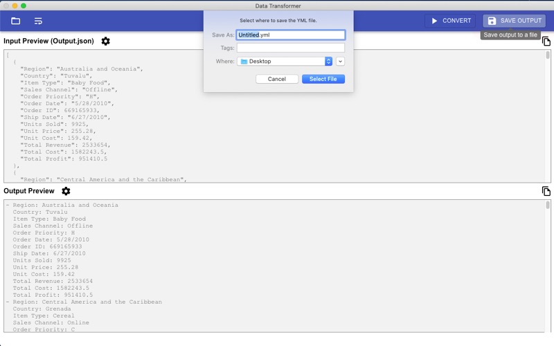 Data Transformer screenshot 6