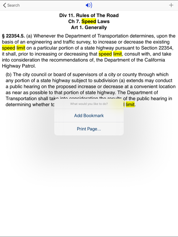 CA Vehicle Code 2026 iPad screenshot 4 - Reference app