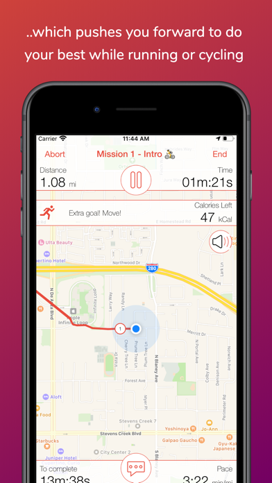 Screenshot #3 pour FitMob fitness audio mob game