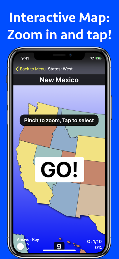 United States Map Quiz Screenshots