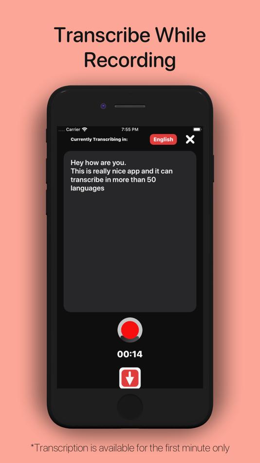#3. Record Me (With Transcription) (iOS) โดย: priyans brahmbhatt